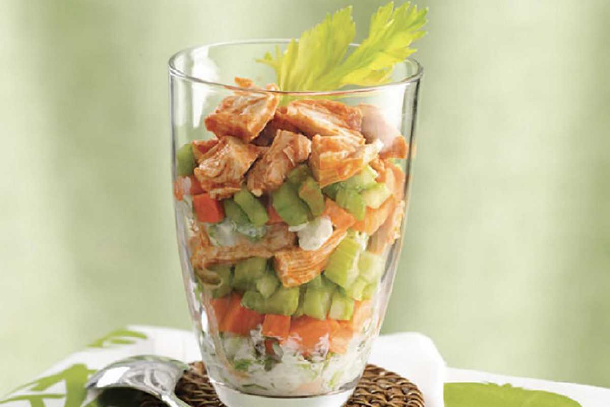 Buffalo Chicken Salad in a Jar