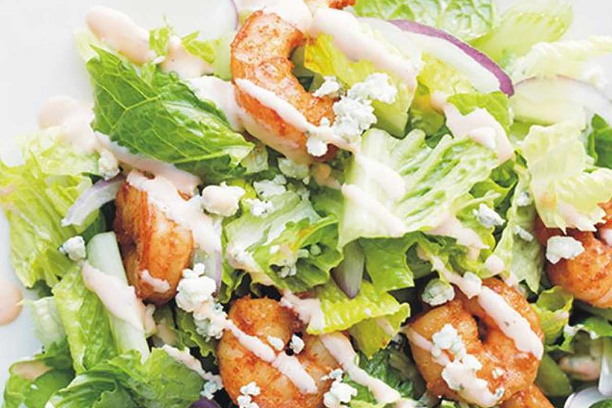 Buffalo Shrimp Dinner Salad