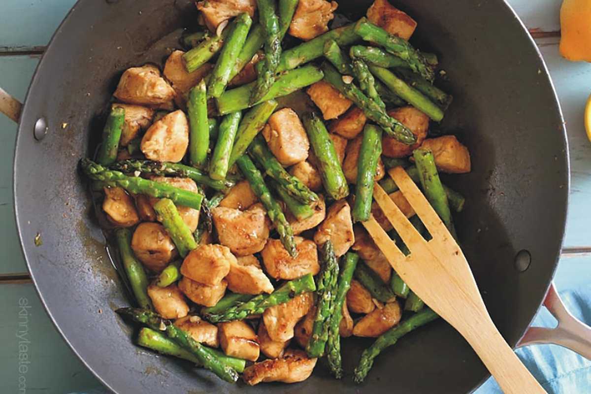 Chicken and Asparagus Lemon Stir Fry