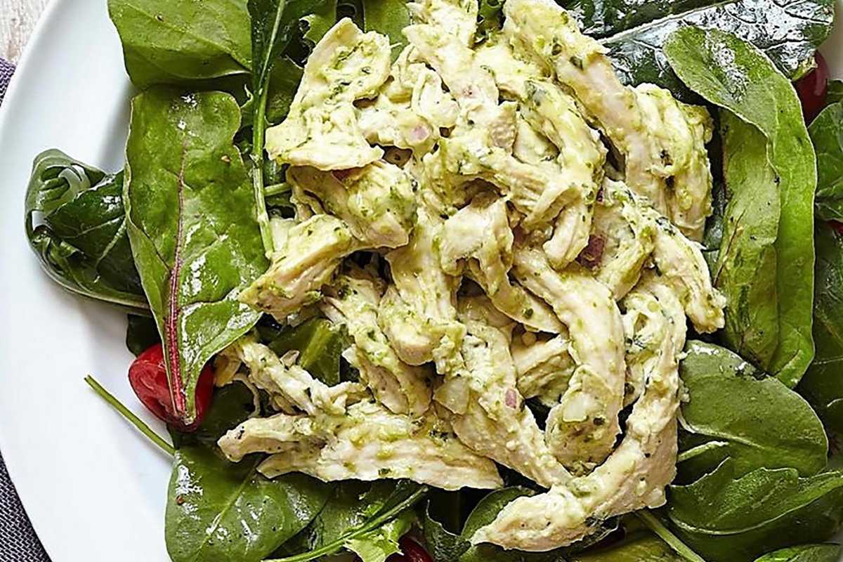 Creamy Bacon Chicken Salad with Greens