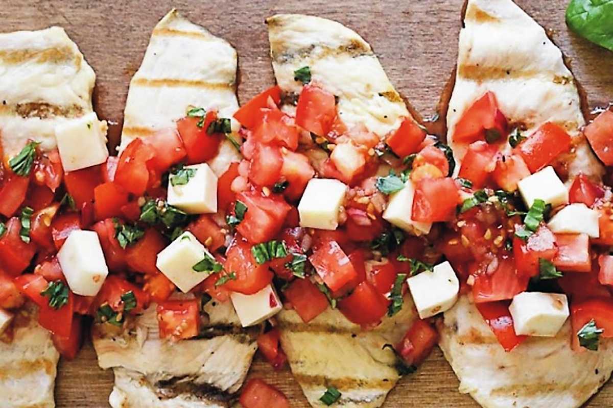 Grilled Chicken Bruschetta