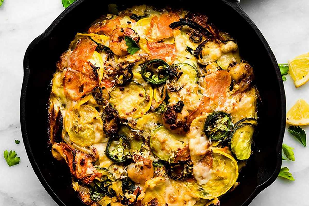 Jalapeno Shrimp Veggie Bake