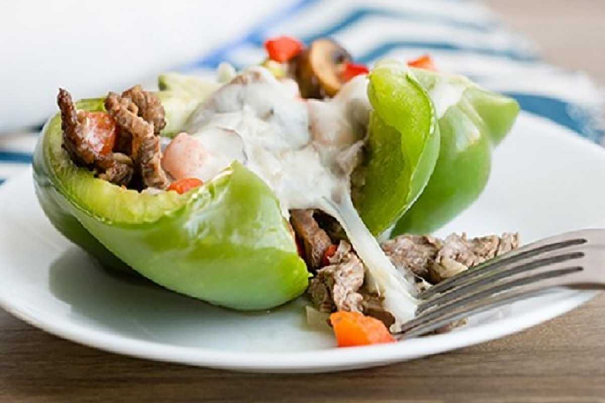 Philly Cheesesteak Stuffed Peppers