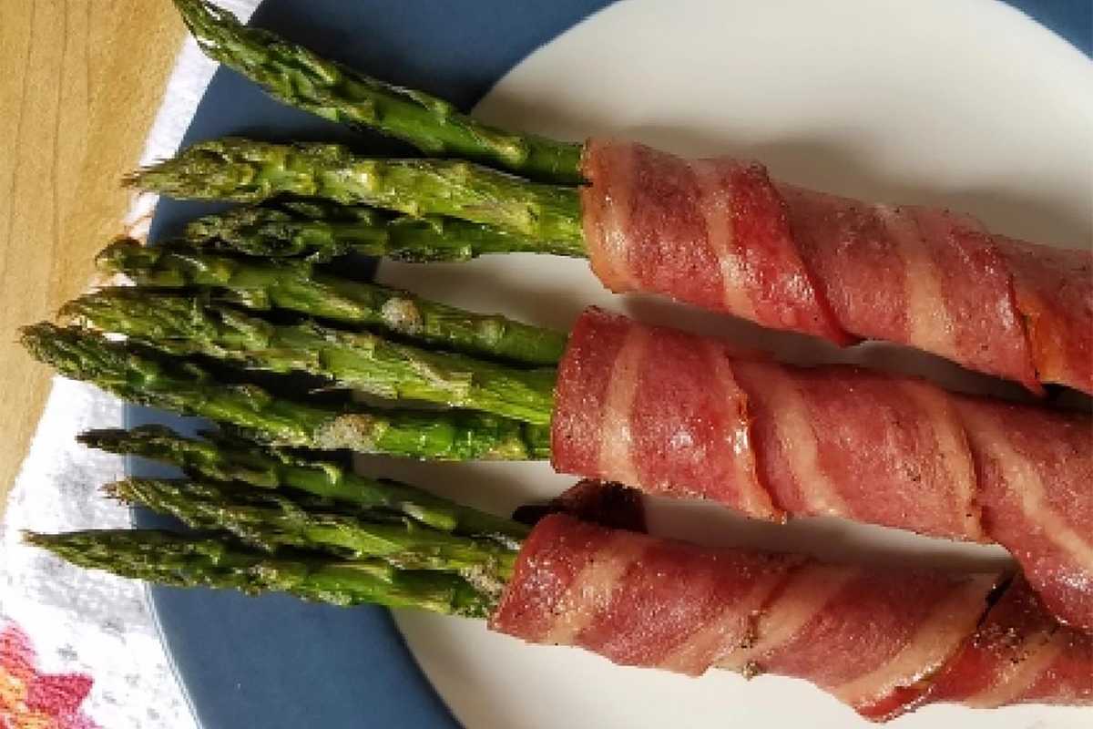 Turkey Bacon Wrapped Asparagus