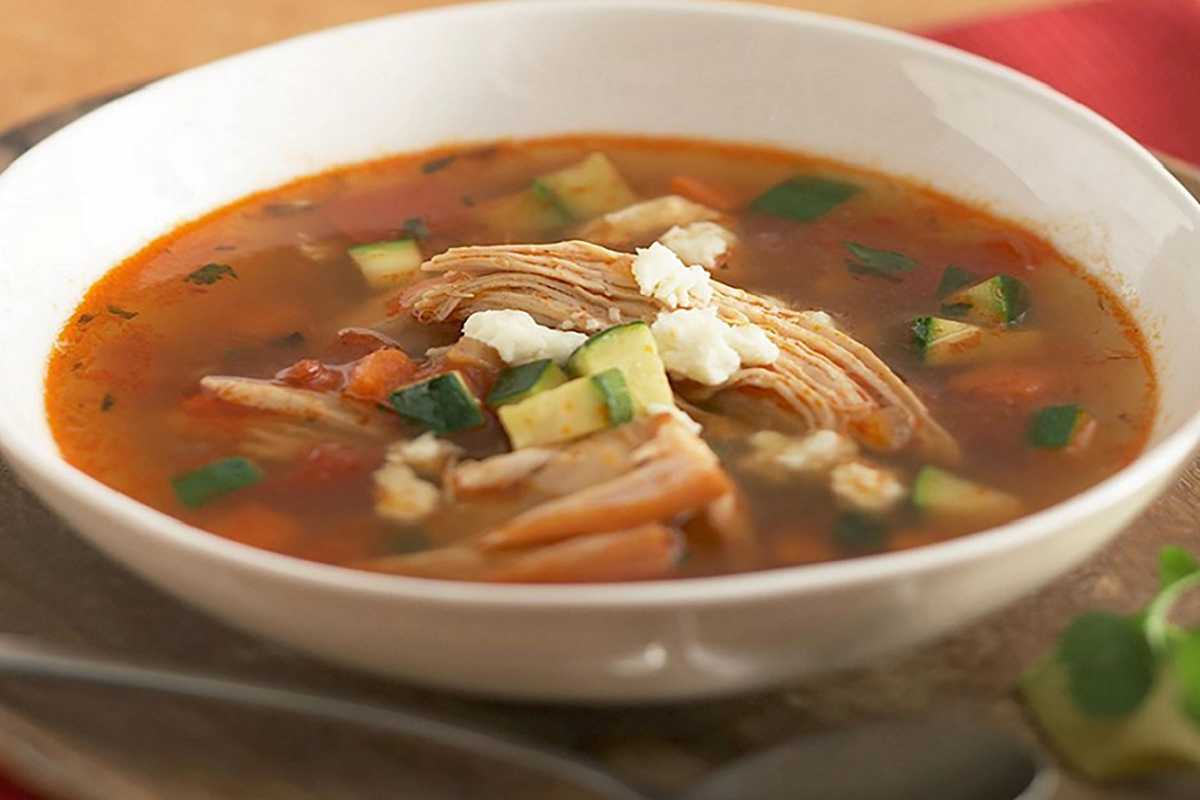 Turkey and Vegetable Soup – Yucatan Style