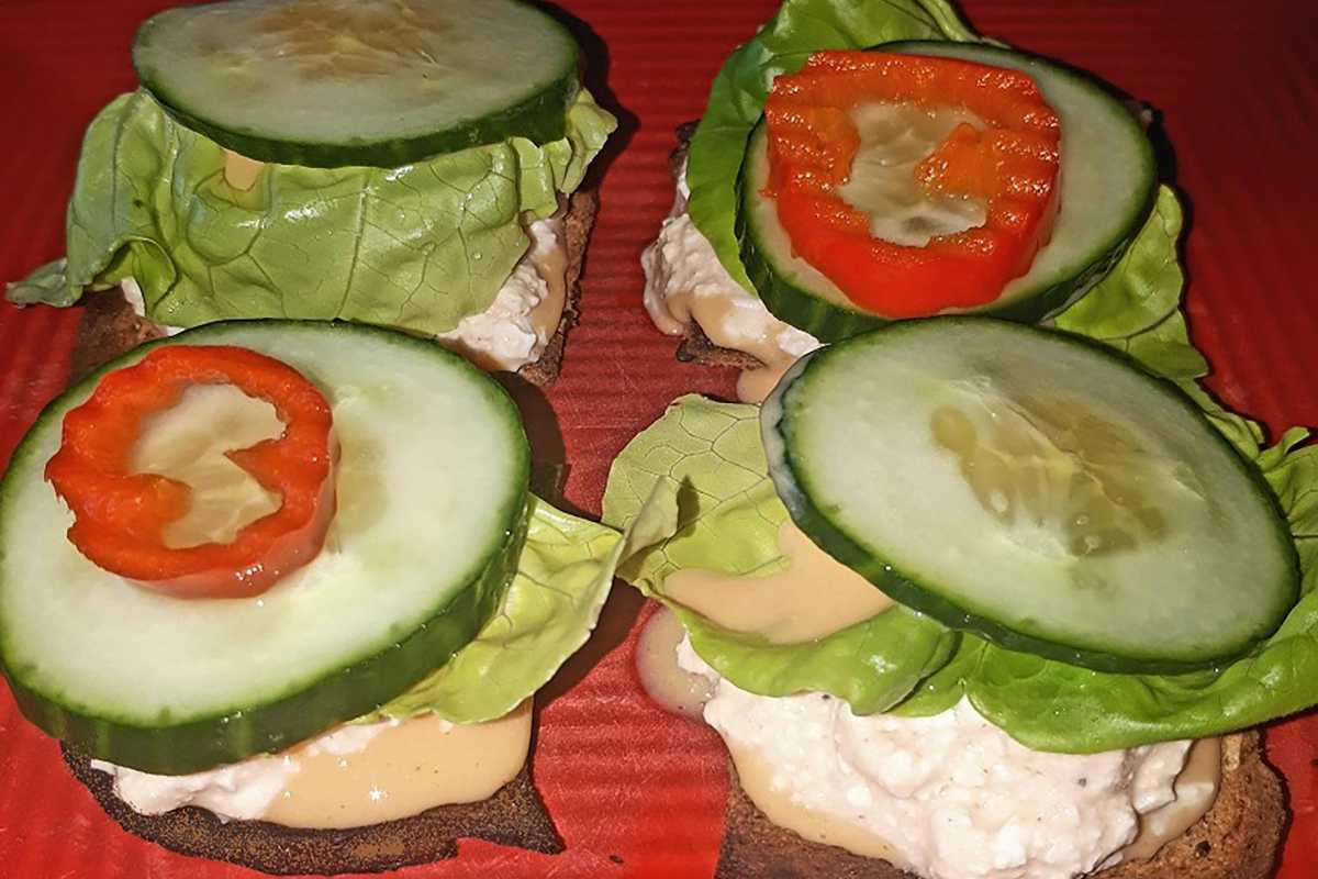 Vegetarian Mini Protein Sandwiches